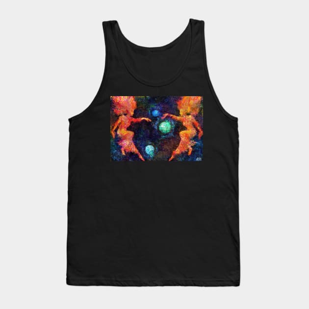 Phantasy Star II Title Screen Impressionist Painting Tank Top by BonBonBunny